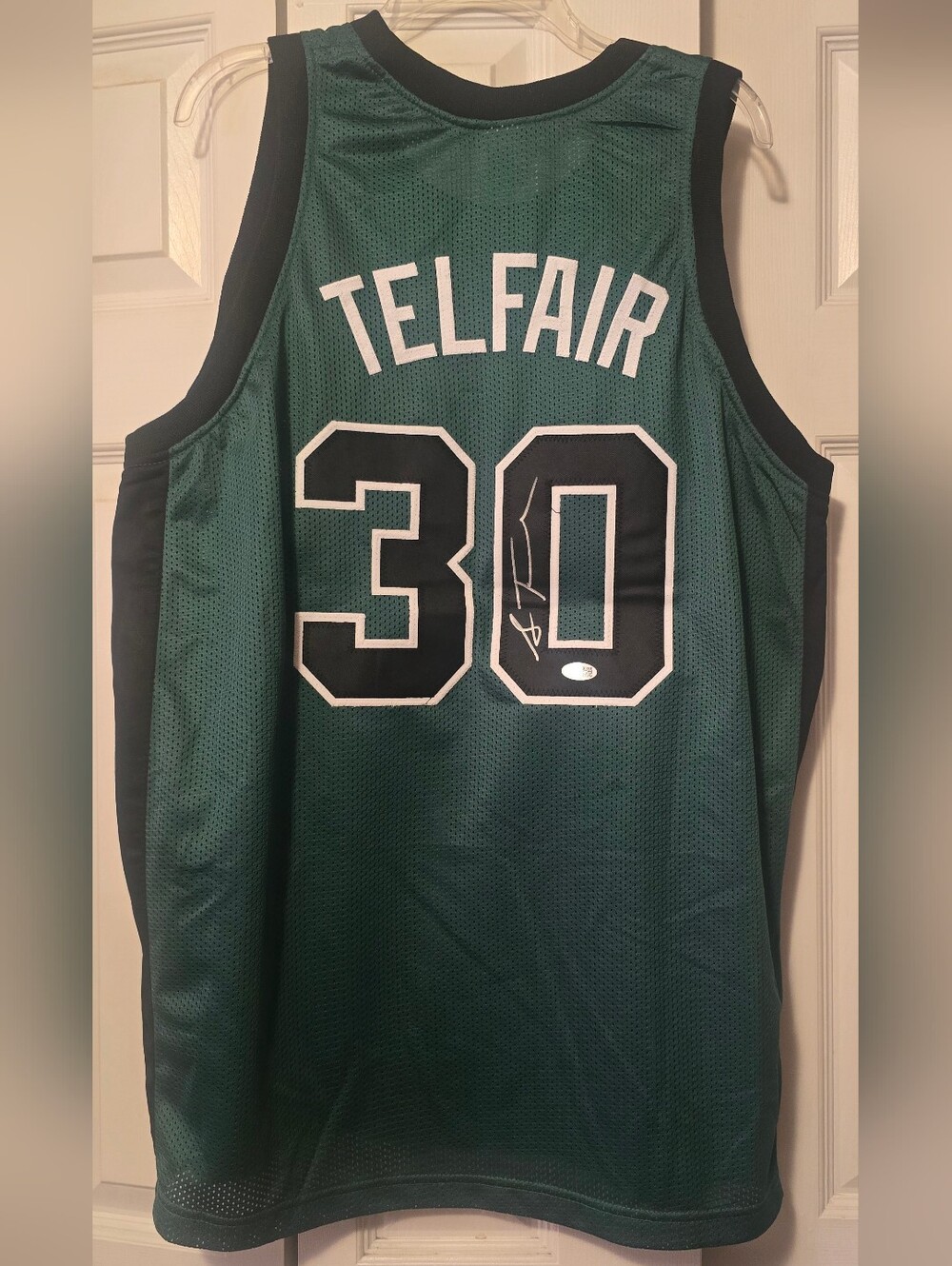 Signed By Sebastian Telfare, Boston Celtics jersey (Certified) Size XL